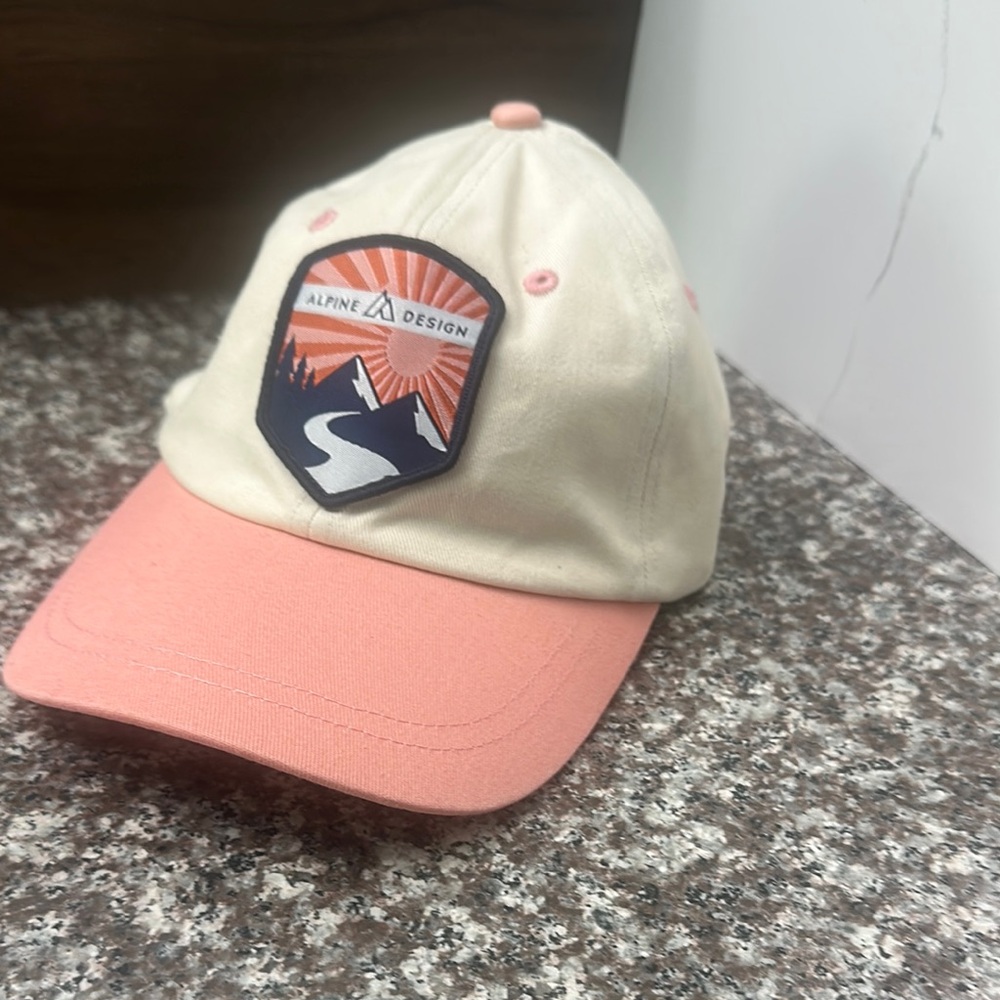 Alpine Design Kids' Hat in Cream and Peach